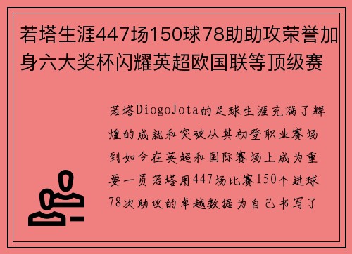 若塔生涯447场150球78助助攻荣誉加身六大奖杯闪耀英超欧国联等顶级赛事 若塔生涯447场150球78助助攻荣誉加身六大奖杯闪耀英超欧国联等顶级赛事